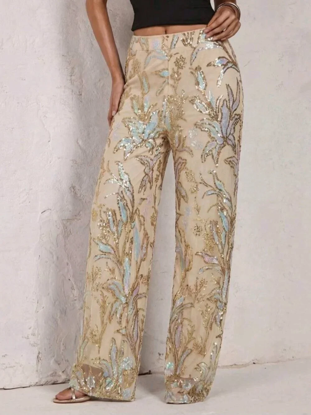 Women's Floral Pattern Casual Versatile Daily Wear Pants